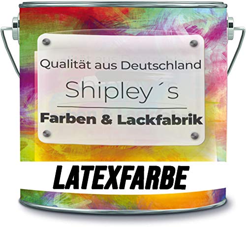 Shipley's Farben & Lackfabrik Latexfarbe Dispersionsfarbe strapazierfähige abwaschbare Wandfarbe in vielen exklusiven Farbtönen (5 l, Alt Weiß) von Shipley's Farben & Lackfabrik