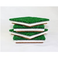Astro Turf Untersetzer Sport Fan Man Höhle Dekor, 4Er-Set von ShirleyBirdDesigns