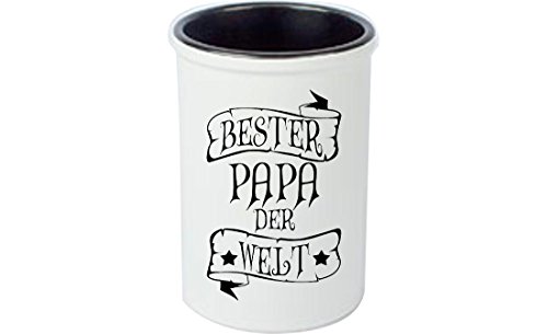 Keramikbecher, Stifte Becher, Vase... Bester Papa der Welt von ShirtInStyle