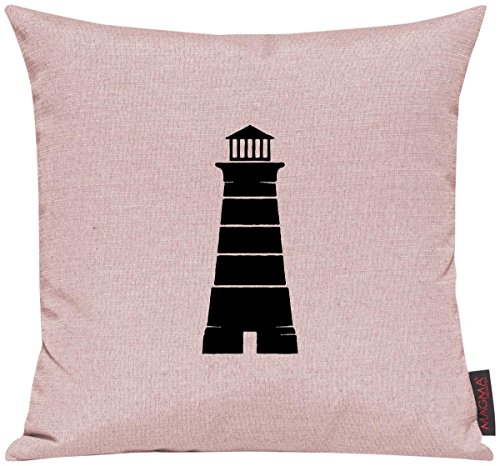 Kissenhülle Kissenbezug Sofakissen Sailing Leuchtturm Motive Maritim Urlaub Wasser See, Farbe Altrose von ShirtInStyle