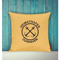 Kissenhülle Sofa Kissen "Heimathafen Cuxhaven Urlaub Familie" Sofakissen Deko Couch Kuschelkissen Kissenhülle Sofa Kissen "Heimathafen Cuxhaven Urlaub Familie" Sofakissen Deko Couch Kuschelkissen von ShirtInStyle