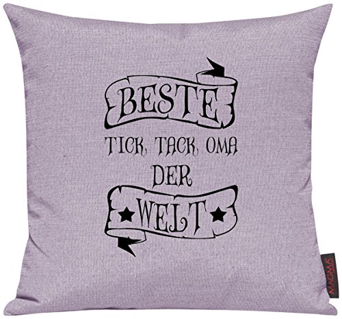 Kissenhülle für Auserwählte! Sofakissen Motiv beste Tick Tack Oma der Welt, Farbe flieder Kissenhülle für Auserwählte! Sofakissen Motiv beste Tick Tack Oma der Welt, Farbe flieder von Shirtinstyle
