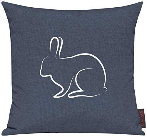 Kissenhülle für Auserwählte! Sofakissen Tiere "Hase", Farbe blau von ShirtInStyle