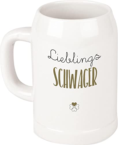 Shirtinstyle Bierkrug, Lieblingsmensch Lieblings Schwager, Krug Glas Keramik, Logo, Spruch, Motiv,Farbe Weiß Shirtinstyle Bierkrug, Lieblingsmensch Lieblings Schwager, Krug Glas Keramik, Logo, Spruch, Motiv,Farbe Weiß von Shirtinstyle