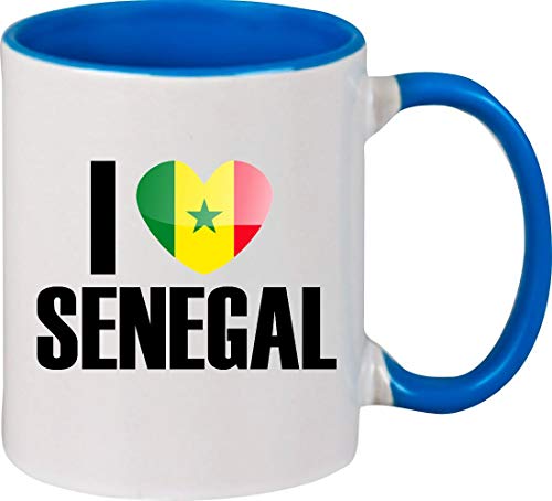 Kaffeepott, Kaffeetasse, Tasse, I love Senegal, Land, Länder, royal von ShirtInStyle