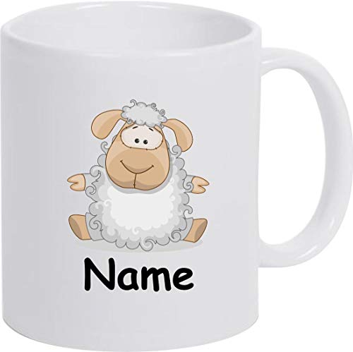 Shirtinstyle Kaffeepott, Tasse, Schaf mit Wunschnamen, Wunschtext, Spruch Name Text Becher Mug Kaffeetasse, Tiere, Natur, Farbe Weiss Shirtinstyle Kaffeepott, Tasse, Schaf mit Wunschnamen, Wunschtext, Spruch Name Text Becher Mug Kaffeetasse, Tiere, Natur, Farbe Weiss von Shirtinstyle