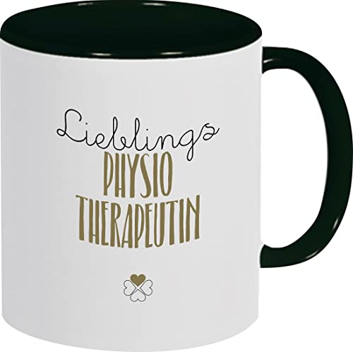 ShirtInStyle Kaffeepott Kaffeetasse, Lieblingsmensch Lieblings Physio Therapeutin, Logo, Spruch, Motiv, Farbe schwarz von ShirtInStyle