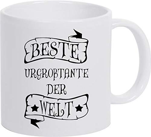 ShirtInStyle Kaffeepott Kaffeetasse Beste Urgroßtante der Welt, Farbe weiss von ShirtInStyle