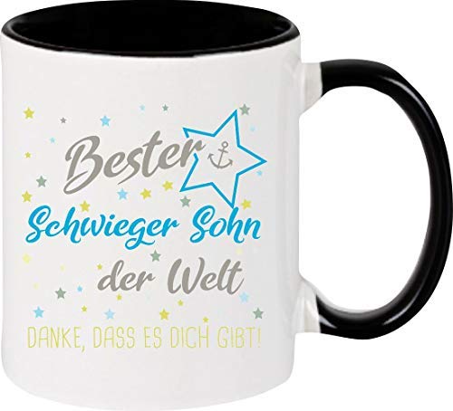 ShirtInStyle Kaffeetasse, Bester Schwiegersohn der Welt Danke, dass es dich gibt! Kaffeepott, Tasse. Farbe schwarz von ShirtInStyle