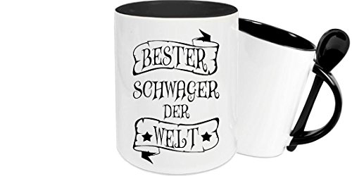 ShirtInStyle Keramiktasse mit Löffel, Bester SCHWAGER der Welt von ShirtInStyle