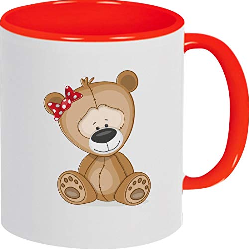 ShirtInStyle Kindertasse, Teetasse, Tasse, Bär Teddy, Zoo, Wald, Spruch, Kinder, Tiere, Natur, Farbe rot von ShirtInStyle