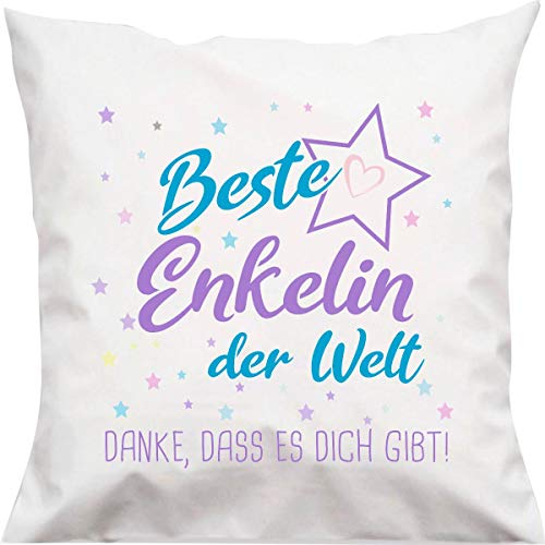 ShirtInStyle Kissen, Beste Enkelin der Welt, Danke, DASS es Dich gibt! Kuschelkissen Sofa Kissen, 40x40cm von ShirtInStyle