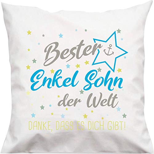 ShirtInStyle Kissen, Bester Enkelsohn der Welt, Danke, DASS es Dich gibt! Kuschelkissen Sofa Kissen, 40x40cm von ShirtInStyle