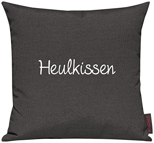 Shirtinstyle Sofakissen, Kissenbezug, Kissenhülle, Motiv Typotext Heulkissen, Größe 40 x 40cm, Farbe Anthrazit Shirtinstyle Sofakissen, Kissenbezug, Kissenhülle, Motiv Typotext Heulkissen, Größe 40 x 40cm, Farbe Anthrazit von Shirtinstyle