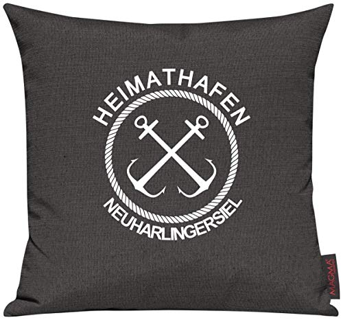 Shirtinstyle Sofakissen Heimathafen Neuharlingersiel, Kissen, Meer, Heimatort, Stadt, Urlaub, Größe 40 x 40cm, Farbe Anthrazit Shirtinstyle Sofakissen Heimathafen Neuharlingersiel, Kissen, Meer, Heimatort, Stadt, Urlaub, Größe 40 x 40cm, Farbe Anthrazit von Shirtinstyle