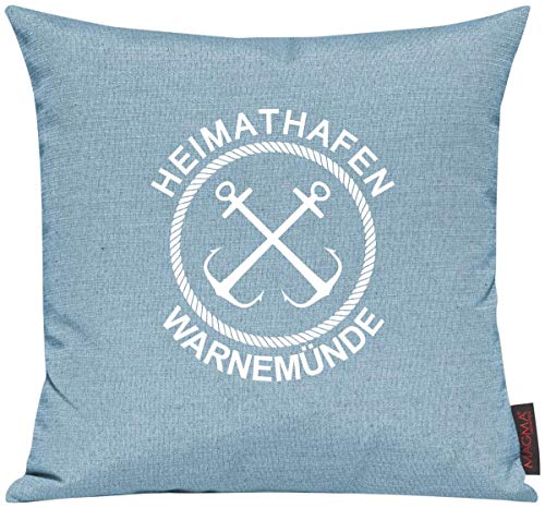 Shirtinstyle Sofakissen Heimathafen Warnemünde, Kissen, Meer, Heimatort, Stadt, Urlaub, Größe 40 x 40cm, Farbe Tuerkis Shirtinstyle Sofakissen Heimathafen Warnemünde, Kissen, Meer, Heimatort, Stadt, Urlaub, Größe 40 x 40cm, Farbe Tuerkis von Shirtinstyle