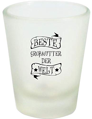 Shirtinstyle Schnapsglas Glas, Auszeichnung Zur Besten Großmutter Der Welt. Sprüche, Familie Freunde Spruch, Weiß von Shirtinstyle
