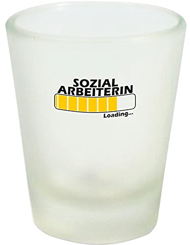 ShirtInStyle Schnapsglas Glas, Loading Sozialarbeiterin, Beruf, Abschluss, Anerkennung von ShirtInStyle