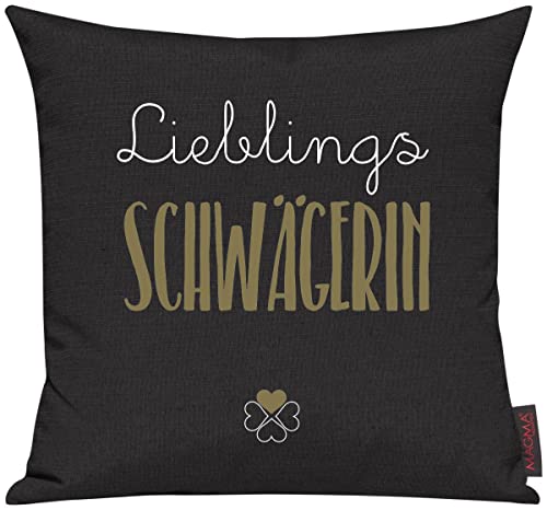 Shirtinstyle Sofakissen Lieblingsmensch Lieblings Schwägerin, Kissen, Sofa, Deko, Geschenk Familie Liebe, Größe 40 x 40cm, Farbe schwarz Shirtinstyle Sofakissen Lieblingsmensch Lieblings Schwägerin, Kissen, Sofa, Deko, Geschenk Familie Liebe, Größe 40 x 40cm, Farbe schwarz von Shirtinstyle