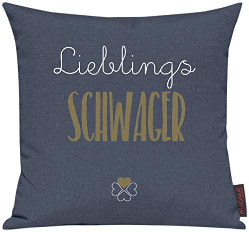 Shirtinstyle Sofakissen Lieblingsmensch Lieblings Schwager, Kissen, Sofa, Deko, Geschenk Familie Liebe, Größe 40 x 40cm, Farbe blau Shirtinstyle Sofakissen Lieblingsmensch Lieblings Schwager, Kissen, Sofa, Deko, Geschenk Familie Liebe, Größe 40 x 40cm, Farbe blau von Shirtinstyle