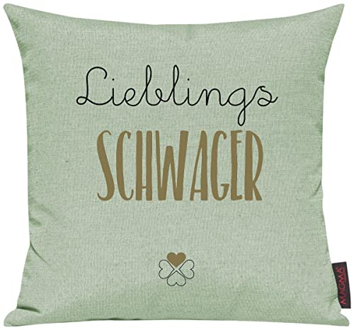 Shirtinstyle Sofakissen Lieblingsmensch Lieblings Schwager, Kissen, Sofa, Deko, Geschenk Familie Liebe, Größe 40 x 40cm, Farbe pastellgruen Shirtinstyle Sofakissen Lieblingsmensch Lieblings Schwager, Kissen, Sofa, Deko, Geschenk Familie Liebe, Größe 40 x 40cm, Farbe pastellgruen von Shirtinstyle