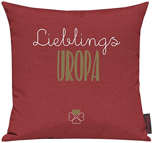 Shirtinstyle Sofakissen Lieblingsmensch Lieblings Uropa, Kissen, Sofa, Deko, Geschenk Familie Liebe, Größe 40 x 40cm, Farbe Tomate Shirtinstyle Sofakissen Lieblingsmensch Lieblings Uropa, Kissen, Sofa, Deko, Geschenk Familie Liebe, Größe 40 x 40cm, Farbe Tomate von Shirtinstyle