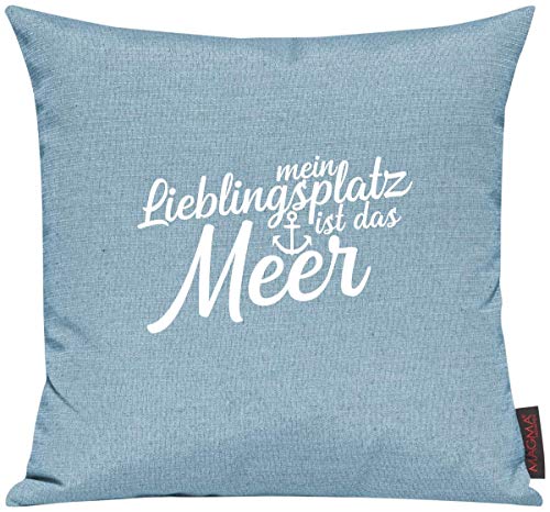 Shirtinstyle Sofakissen Mein Lieblingsplatz Ist Das Meer, Größe 40 x 40cm, Farbe Tuerkis Shirtinstyle Sofakissen Mein Lieblingsplatz Ist Das Meer, Größe 40 x 40cm, Farbe Tuerkis von Shirtinstyle