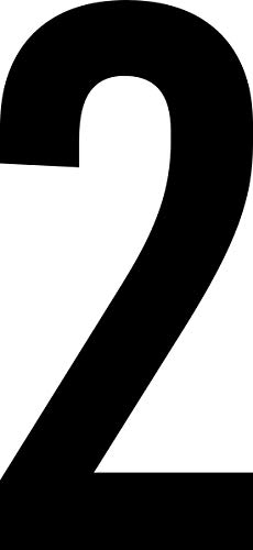 ShirtInStyle Zahlen selbsklebende Aufkleber, von 2-20cm Höhe, Mülltone, Haustür, Basteln, Boote, Nummern, Kennzeichen, Ziffer 2-2cm, schwarz von ShirtInStyle