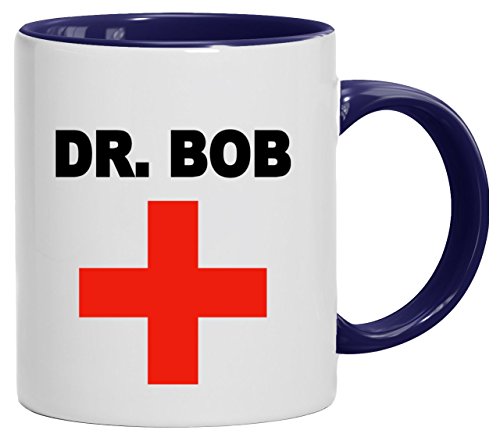 Lustige Geschenkidee Arzt ƒrztin Praxis Kaffeetasse 2-farbige Tasse Dr. Bob, Größe: onesize,weiß/blau Lustige Geschenkidee Arzt ƒrztin Praxis Kaffeetasse 2-farbige Tasse Dr. Bob, Größe: onesize,weiß/blau von ShirtStreet