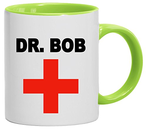 Lustige Geschenkidee Arzt ƒrztin Praxis Kaffeetasse 2-farbige Tasse Dr. Bob, Größe: onesize,weiß/hellgrün Lustige Geschenkidee Arzt ƒrztin Praxis Kaffeetasse 2-farbige Tasse Dr. Bob, Größe: onesize,weiß/hellgrün von ShirtStreet