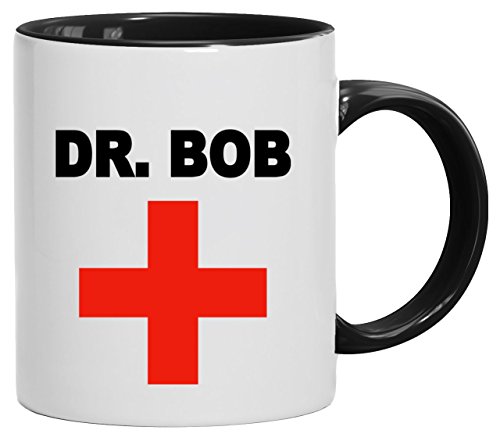 Lustige Geschenkidee Arzt ƒrztin Praxis Kaffeetasse 2-farbige Tasse Dr. Bob, Größe: onesize,weiß/schwarz Lustige Geschenkidee Arzt ƒrztin Praxis Kaffeetasse 2-farbige Tasse Dr. Bob, Größe: onesize,weiß/schwarz von ShirtStreet