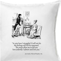 Kissenbezug, Stolz Und Vorurteil Zitat. Kissenbezug. Jane Austen. Trow Kissen von ShirtWithQuote