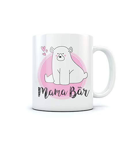 Geschenk für Mütter - Süßer Mama Bär Pott Kaffeetasse Tee Tasse Becher 11 Oz. Weiß Geschenk für Mütter - Süßer Mama Bär Pott Kaffeetasse Tee Tasse Becher 11 Oz. Weiß von Shirtgeil