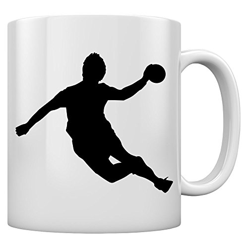 Perfekte Geschenktasse für die Handballer und Fans Kaffeetasse Tee Tasse Becher 11 Oz. Weiß von Shirtgeil