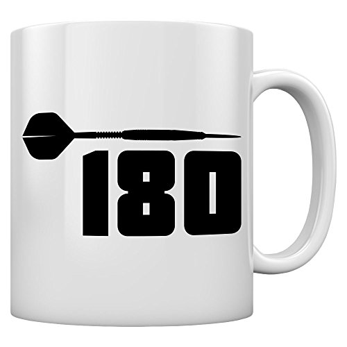 Tasse mit Motiv Geschenk für Fans und Spieler von Darts 180 Tassen 11 Oz. Weiß Tasse mit Motiv Geschenk für Fans und Spieler von Darts 180 Tassen 11 Oz. Weiß von Shirtgeil