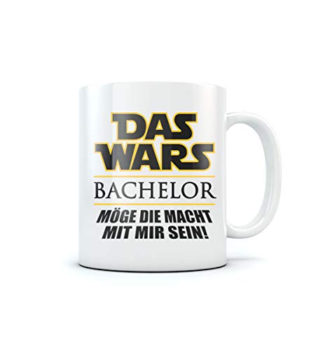 Tasse mit Spruch Uni - Das Wars - BACHELOR - Geschenk zum Abschluss Tassen Kaffeetasse 11 Oz. Weiß von Shirtgeil