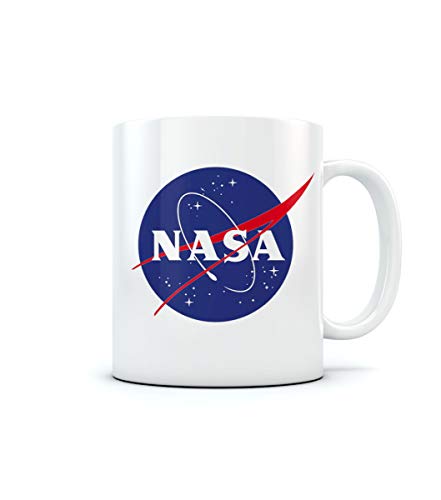 Tasse mit Spruch für Raumfahrt Fans NASA Logo Geschenk Kaffeetasse Geschenke Tassen 11 Oz. Weiß von Shirtgeil