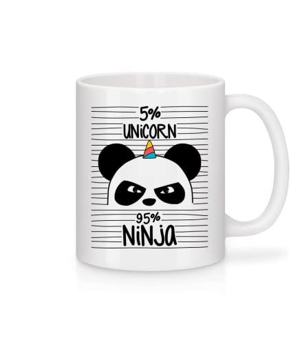 Shirtinator Einhorn Unicorn Ninja Panda Tasse I Lustige Tasse mit Spruch I Kaffeetasse Geschenkidee-n für Frauen Beste Freundin Büro Kolleginnen von Shirtinator