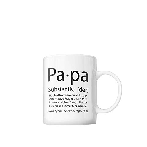 Shirtinator Tasse für Papa mit lustigem Spruch I Geschenkidee Geburtstag Vatertag von Shirtinator