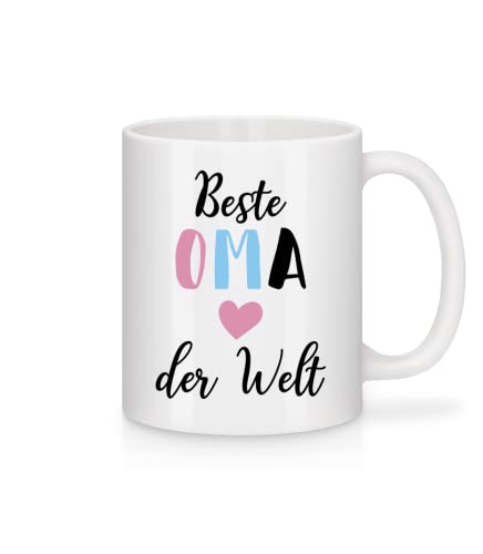Shirtinator Geschenk Tasse mit Spruch I Beste Oma Der Welt I Geschenkidee-n für Oma Geburtstag Geschenk-e Muttertag Kaffee-Tasse von Shirtinator
