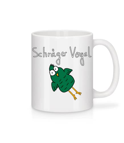 Shirtinator lustige Tasse Schräger Vogel I Fun Geschenkideen Weihnachten Geburtstag Geschenke I Tasse mit lustigem Spruch von Shirtinator