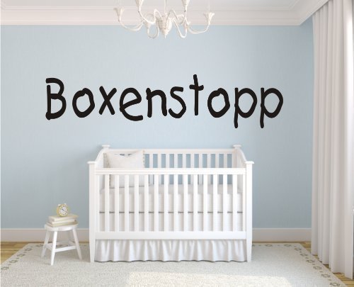 ShirtInStyle Wandtattoo Wandaufkleber Folienaufkleber Boxenstock Boxenstopp Kinderzimmer von Shirtinstyle