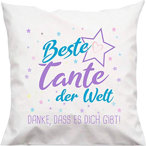 ShirtInStyle, Kissen Beste Tante der Welt, Danke das es Dich gibt! Farbe samt von ShirtInStyle