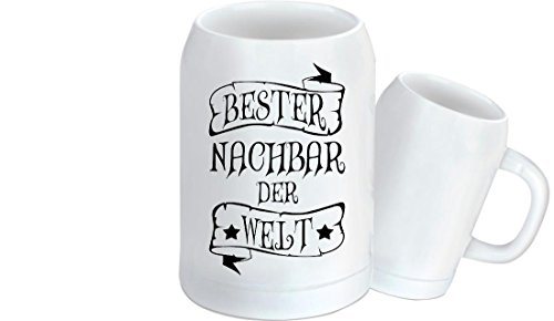 ShirtInStyle Bierkrug, Bester Nachbar der Welt von ShirtInStyle