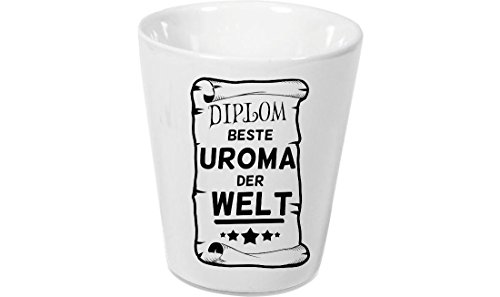 Shirtinstyle Blumentopf aus Keramik, Diplom Beste Uroma der Welt von Shirtinstyle