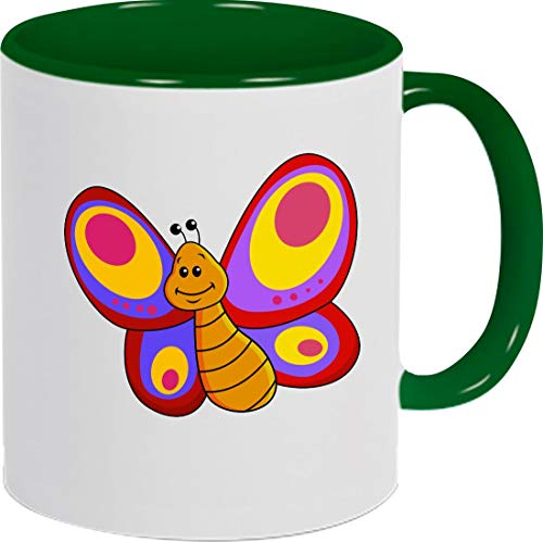 ShirtInStyle Kindertasse, Teetasse, Tasse, Schmetterling, Zoo, Wald, Spruch, Kinder, Tiere, Natur, Farbe gruen von ShirtInStyle