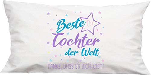 ShirtInStyle Kissen, Beste Tochter der Welt, Danke, DASS es Dich gibt! Kuschelkissen Sofa Kissen, 40x80cm von ShirtInStyle