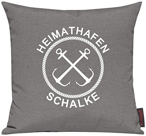 ShirtInStyle Kissenhülle Für Auserwählte! Sofakissen Motiv Typo Kuschelidee Heimathafen Schalke, Kissen, Sofa, Deko, Kuscheln, Urlaub, See, Meer, Heimatort, Stadt, Urlaub, Farbe Grau von ShirtInStyle