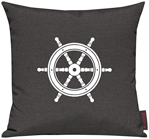 Kissenhülle Kissenbezug Sofakissen Sailing Steuerrad Motive Maritim Urlaub Wasser See, Größe 40 x 40cm, Farbe anthrazit Kissenhülle Kissenbezug Sofakissen Sailing Steuerrad Motive Maritim Urlaub Wasser See, Größe 40 x 40cm, Farbe anthrazit von Shirtinstyle