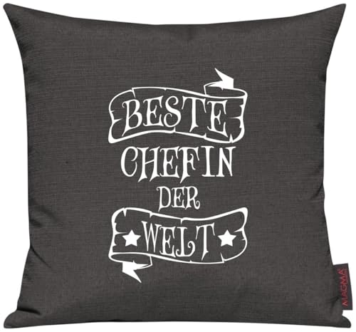 Shirtinstyle Kissenhülle für Auserwählte! Sofakissen Motiv Beste Chefin der Welt, Farbe anthrazit Shirtinstyle Kissenhülle für Auserwählte! Sofakissen Motiv Beste Chefin der Welt, Farbe anthrazit von Shirtinstyle